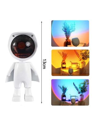 180 Derece Dönebilen Astronot Masa ve Gece Lambası Projektör