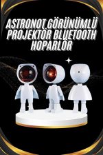 Gün Batımı Projektör Lamba Astronot Görünümlü Dekoratif Masa Lambası - Görsel 2