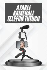 Telefon Tutucu Mikrofonlu Işıklı Youtuber Video Kayıt - Görsel 2