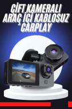 CarPlay Fotoğraf ve Video Kaydedici Araç İçi Kamera Ekranlı - Görsel 2