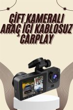 Gece Görüşlü DVR 3 Lensli Araç İçi Sürüş Kamerası Video Kaydedici - Görsel 2