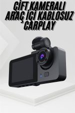 3 Kameralı 2 İnç 1080P Araç İçi Kamera Sürüş Kamerası CarPlay - Görsel 2