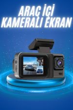 Ekranlı Sürüş Kaydedici DVR Ön ve Arka Kameralı Full HD Çözünürlüklü - Görsel 2
