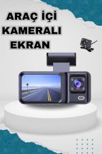 Ön ve Arka Kameralı 2 İnç 1080P Full HD DVR Araç İçi Ekran - Görsel 2
