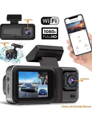 2 İnç Araç İçi Kameralı Ekran 1080P Full HD Kaliteli Hafıza Kart Destekli