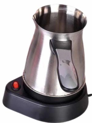 Yeni Nesil Türk Kahve Makinesi Cezvesi Siyah Gri Kablolu Pratik