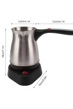 Çelik Kahve Makinesi Cezve 800 Watt Paslanmaz Çelik Türk Kahvesi Makinesi - Görsel 5