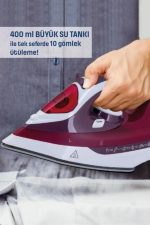 Modern Tasarım 2200W Dayanıklı Buharlı Seramik Kaplama Ütü - Görsel 4