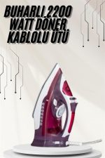 Modern Tasarım 2200W Dayanıklı Buharlı Seramik Kaplama Ütü - Görsel 2