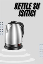 Kettle C F Tipi 220-240V Paslanmaz Çelik Elektrik Kablolu Otomatik Kapanma - Görsel 2