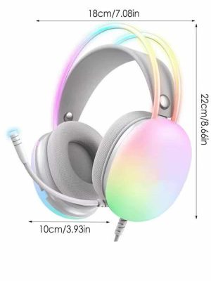 Yeni Nesil Kulak Üstü Kablosuz Uzun Ömürlü RGB Işıklı Bluetooth Kulaklık