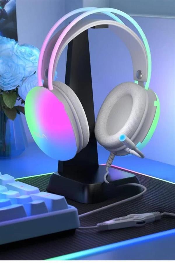 Compressed by jpeg-recompress Kulak Üstü Kablosuz Bluetooth Kulaklık Unısex Renkli Işıklı Kulaklık - Görsel 3