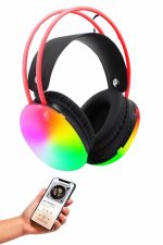 RGB Işıklı Yüksek Ses Kaliteli Kablosuz Kulak Üstü Bluetooth Kulaklık - Görsel 4