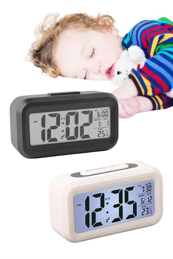 Compressed by jpeg-recompress Gece Dijital Masa Saati Dijital Alarmlı Led Ekran Pilli Çalar Saat - Görsel 4