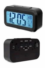 Dijital Masa Saati Takvim Çalar Saat Alarmlı Işıklı Led Ekran Pilli