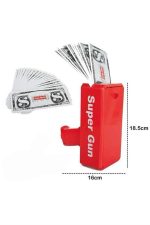 Kırmızı Çocuklara Özel Para Fırlatma Makinesi Para Saçma Tabancası - Görsel 5