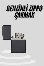 Çakmak Parlak Siyah Doldurulabilir Hedyelik Eşya - Görsel 2