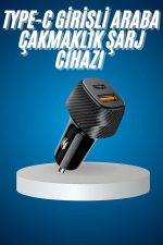 Araç İçi Hızlı Şarj Soketi 38W Oto Çakmaklık Type-C Araba Çakmaklık - Görsel 2