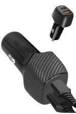 Hızlı Oto Şarj Cihazı 38W Çift Girişli HIzlı Şarj Oto Çakmaklık Type-C - Görsel 4