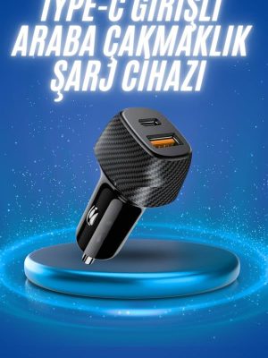 38W Oto Çakmaklık Araç Içi Şarj Cihazı Hızlı Şarj Uzun Ömürlü