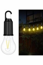 Şarjlı Dekoratif Kamp Lambası Askılı Ampul Led Işık Type-C Girişli - Görsel 3