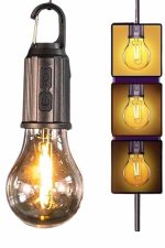 Şarjlı Dekoratif Kamp Lambası Askılı Ampul Led Işık Type-C Girişli