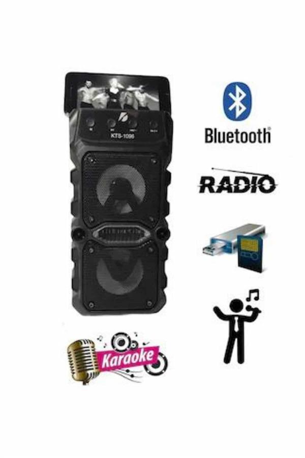 Compressed by jpeg-recompress Bluetooth Hoparlör Yüksek Ses Kaliteli Büyük Boy Çift Çıkışlı Ses Bombası - Görsel 5
