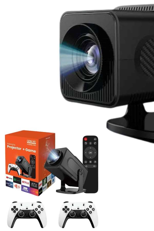 Compressed by jpeg-recompress Retro Video Oyunu Konsolu Android Tv El Oyun Konsolu WIFI Taşınabilir Projeksiyon Cihazı - Görsel 4