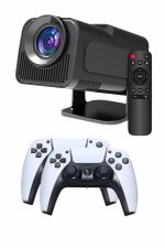 Çift Kollu Game Box Projeksiyon Cihazı Kumandalı Android Tv Dahili Hoparlör - Görsel 3