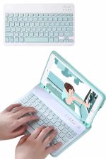 Uyumlu Kablosuz Bluetooth Şarj Edilebilir Mini Q Klavye - Görsel 3
