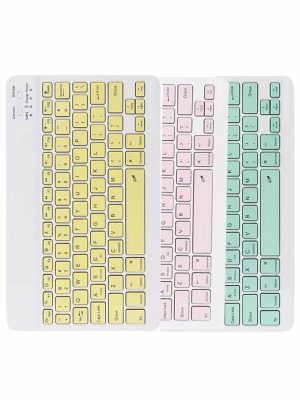 Bluetooth Şarj Edilebilir Mini Q Klavye Kablosuz Taşınabilir