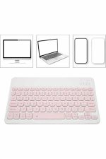 Bluetooth Şarj Edilebilir Mini Q Klavye Kablosuz Taşınabilir - Görsel 3