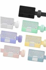 Bluetooth Touchpad Klavye Ultra İnce Taşınabilir Q Klavye