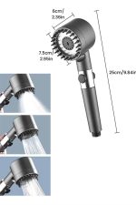 Yeni Nesil Duş Başlığı Paslanmaz Çelik Masaj Etkili Ergonomik Tasarım Su Basınçlı - Görsel 5