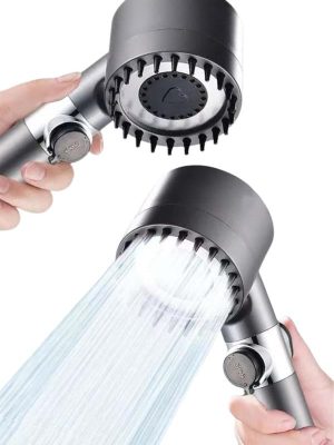 Yeni Nesil Duş Başlığı Paslanmaz Çelik Masaj Etkili Ergonomik Tasarım Su Basınçlı