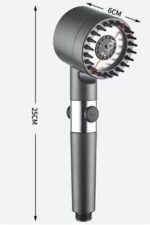 Yüksek Performanslı Masaj Etkili Su Tasarruflu Duş Başlığı Krom Kaplama Uzun Ömürlü - Görsel 5