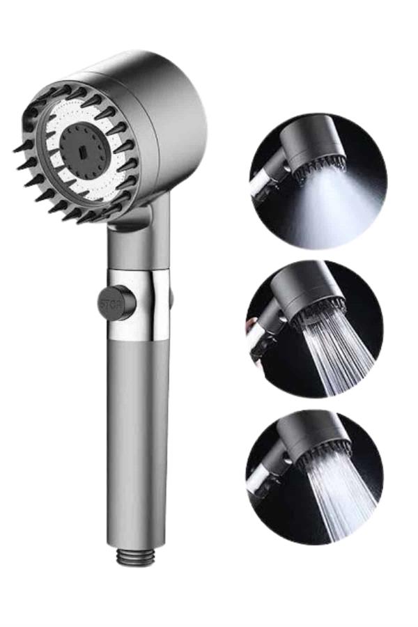 Compressed by jpeg-recompress Duş Başlığı Profesyonel Masaj Başlıklı 3 Modlu Yeni Nesil Masaj Uçlu Su Tasarruflu - Görsel 4