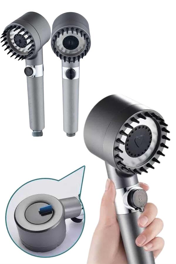 Compressed by jpeg-recompress Duş Başlığı Profesyonel Masaj Başlıklı 3 Modlu Yeni Nesil Masaj Uçlu Su Tasarruflu - Görsel 3