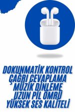 Akıllı Saat Gümüş Kasa Bluetooth Kulaklık Hediyeli Çok Fonksiyonlu İkili Set - Görsel 3