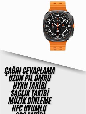 Yeni Nesil Çağrı Cevaplayabilen 47 MM Titreşimli Çok Fonksiyonlu Akıllı Saat