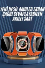 Ultra Max Kordon Kilitli Akıllı Saat Amoled Ekran Titreşimli Çağrı Cevaplayabilen - Görsel 2