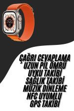 Yeni Nesil Akıllı Saat Çok Yönlü Titreşimli 49 MM Android ve İOS Uyumlu