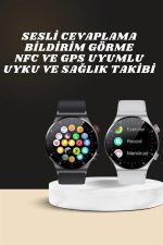 Akıllı Saat Çoklu Kordon Seçeneği Amoled Ekran Çok Fonksiyonlu Bluetooth Bağlantılı