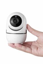 Baby Kamera Kablosuz 720P Beyaz 360 Derece Wifi Kamera Full HD 1080p - Görsel 4