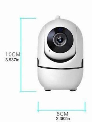 Baby Kamera Kablosuz 720P Beyaz 360 Derece Wifi Kamera Full HD 1080p