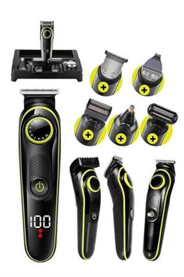 Compressed by jpeg-recompress Unısex Çok Fonksiyonlu Bakım Seti Led Göstergeli Tıraş Makinesi Saç Sakal Vücut - Görsel 1