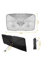 Yeni Nesil Tüm Araç Modellerine Uygun Oto Şemsiye Katlanabilir UV Işınlarına Karşı - Görsel 5