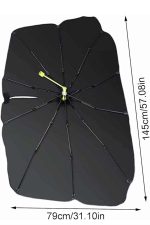 Taşınabilir Oto Cam Güneşliği Katlanabilir Tüm Araçlara Uyumlu Güneş Gölge Koruyucu - Görsel 5