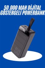 Powerbank 50.000 Mah Dijital Göstergeli Taşınabilir 4 Portlu Hızlı Powerbank - Görsel 2