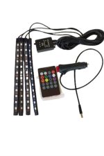 Araç İçi Ayak Altı Led 12 Led Işık Sese Müziğe Duyarlı RGB Işıklı Aydınlatma Seti - Görsel 4